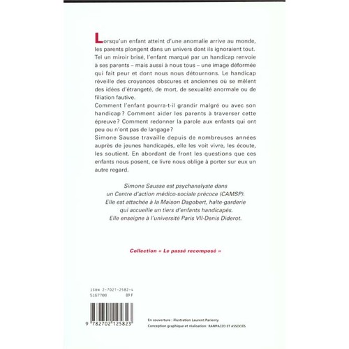 Le miroir   bris�, par Simone Sausse [4e de couverture]