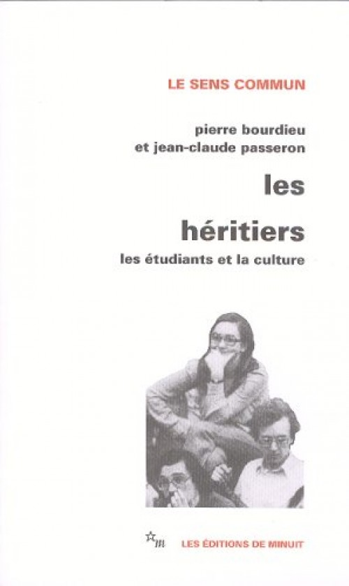 Les Hritiers, par Pierre Bourdieu et Jean-Claude Passeron [1ère de couverture]