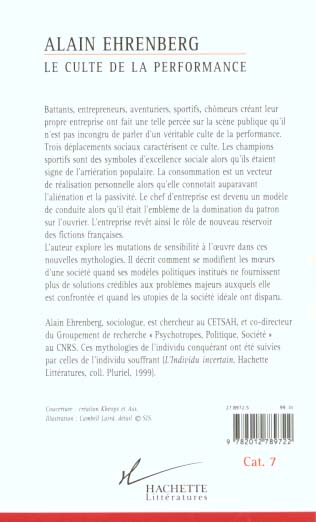Livre : Le culte de la performance, par Alain Ehrenberg